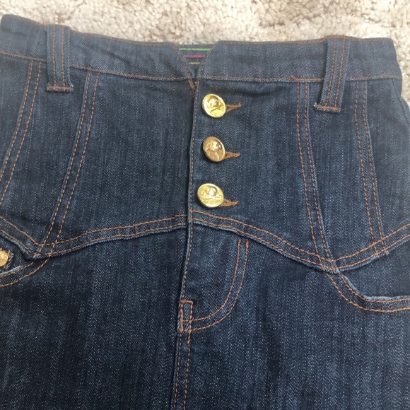Denim high waist skirt - Picture 2 of 13